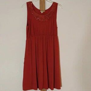 My LilBump Elegant  Matirnity Red Sleeveless Dress/Tunic Size L Any season